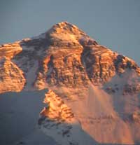 Everest at sunset