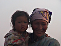 Mother and child, Mongolia