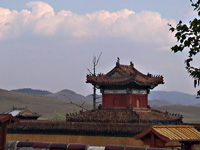Monastery roof, north east mongolia