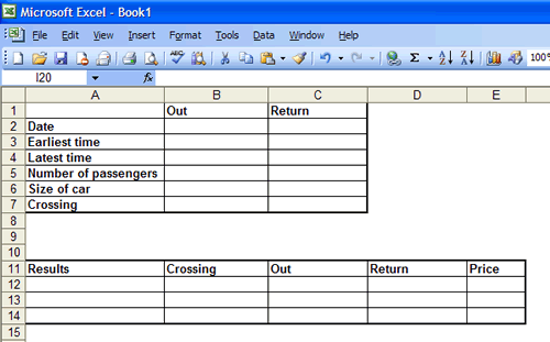 Excel sheet, cells empty