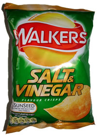 Walkers salt and vinegar crisps